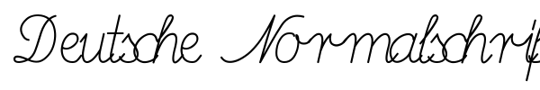 Deutsche Normalschrift font preview